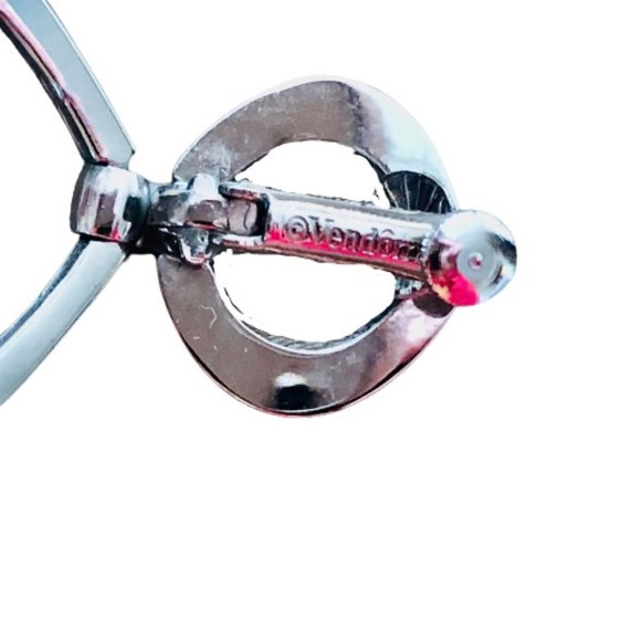 Vendome Earrings Ice Picks Swarovski Crystal Vtg - Picture 10 of 11